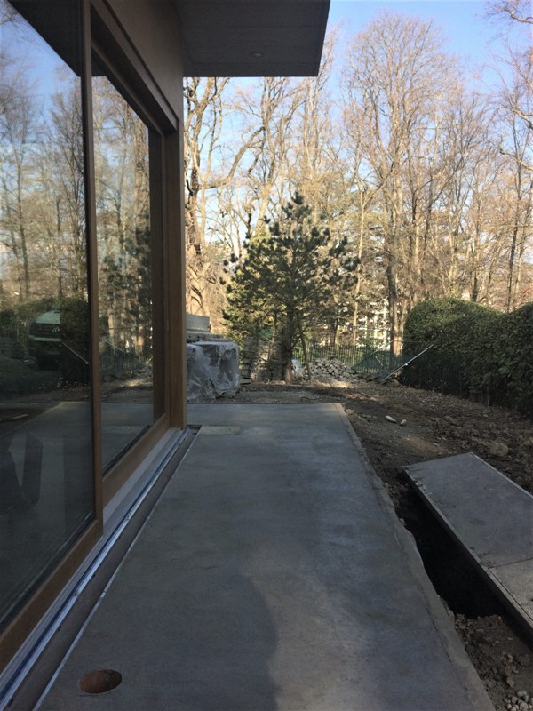 Avancement chantier: villa Carouge