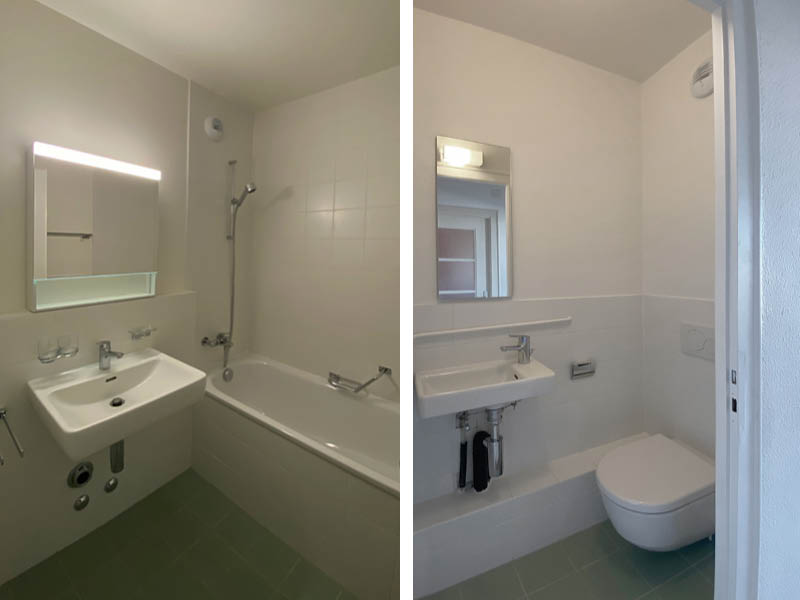 Livraison première salle de bain - Giron